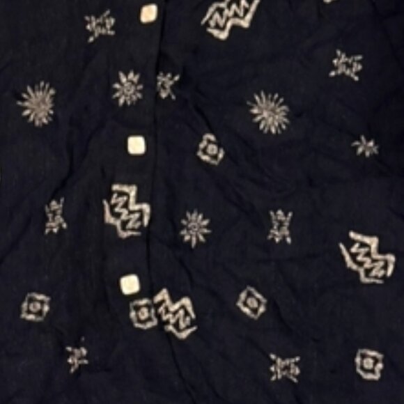 Vintage 90s Sun Pattern Shirt - Picture 2 of 4